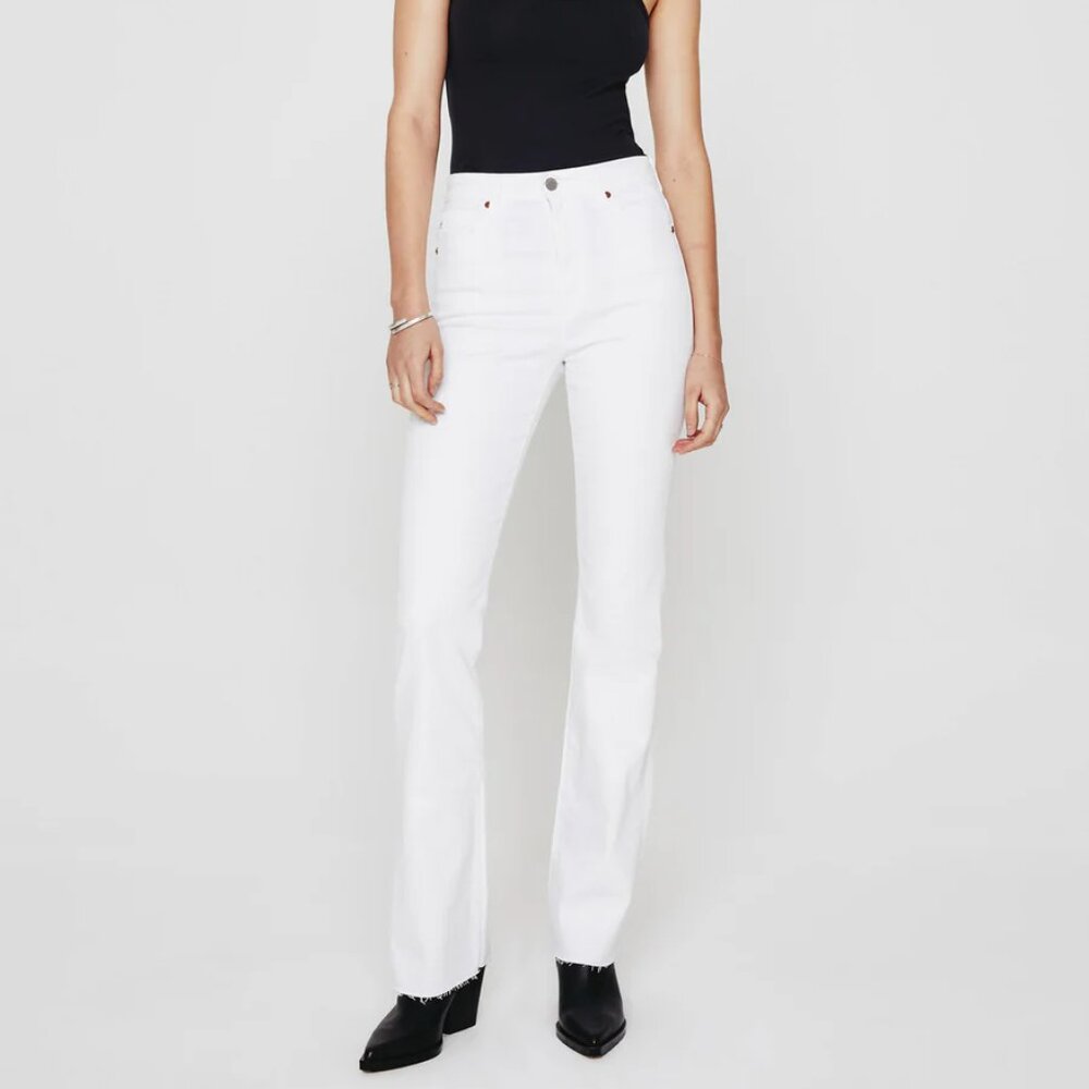 Adriano Goldschmied Alexxis Bootcut Jeans Womens Size 25 White Denim